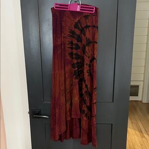 Go Couture High-Low Skirt -Tie-Dye